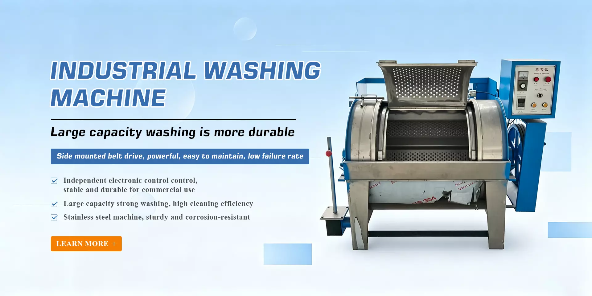 Industrial washing machine